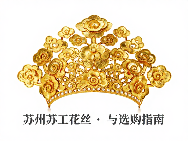 苏州苏工花丝婚嫁头饰,流云纹样寓意与选购指南