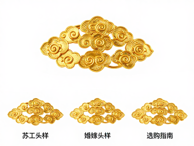 苏州苏工花丝婚嫁头饰，流云纹样寓意与选购指南