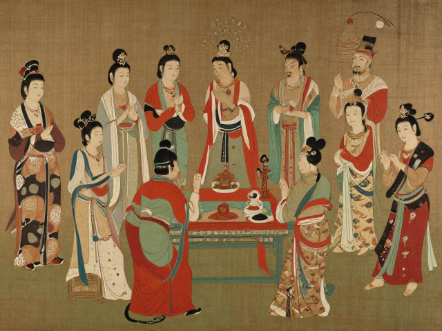 胡风盛行下的丰满华贵,胡人献宝图中的盛唐气象
