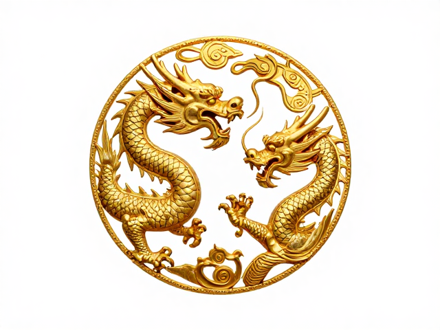 龙纹金饰,国力强盛象征,演绎丰满华贵的东方瑞兽美学