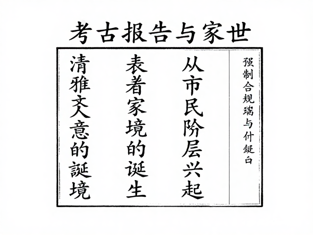 考古报告也能读出家世?从市民阶层兴起看清雅文人意境的诞生