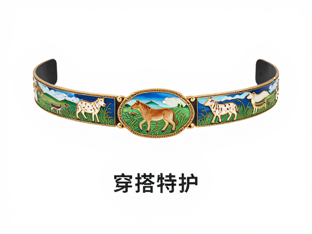 草原动物纹样掐丝镶嵌腰带饰件，非遗工艺与时尚穿搭指南