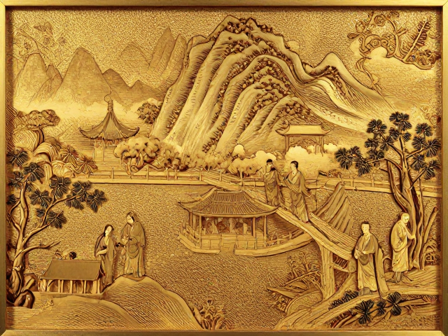 宫廷花丝工艺赏析,天价山水人物精品背后的艺术价值