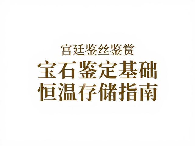 宫廷花丝工艺鉴赏,宝石鉴定基础与恒温恒湿存储指南