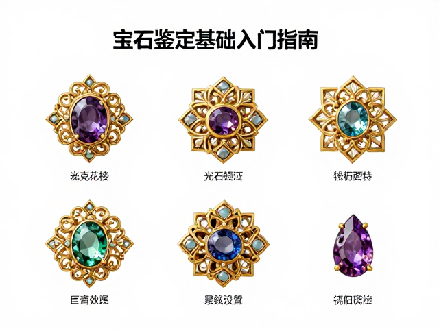 宫廷花丝工艺与累丝镶嵌解析,宝石鉴定基础入门指南
