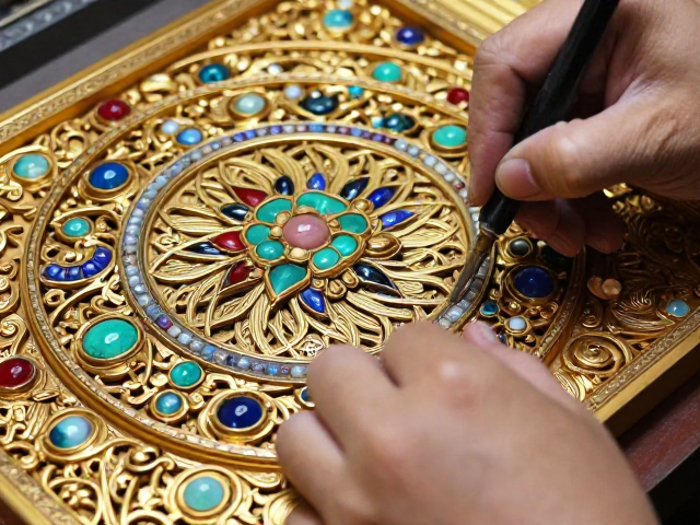 繁复錾刻嵌宝工艺,精工细作下的奢华美学与价值解析