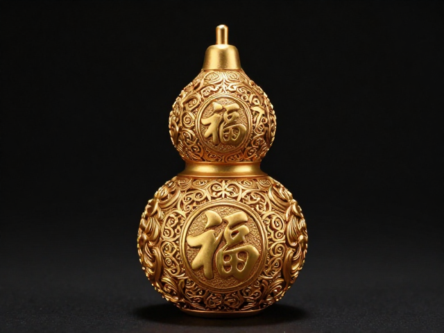 繁复錾刻葫芦寓意,福禄双全,尽显华丽匠心之美