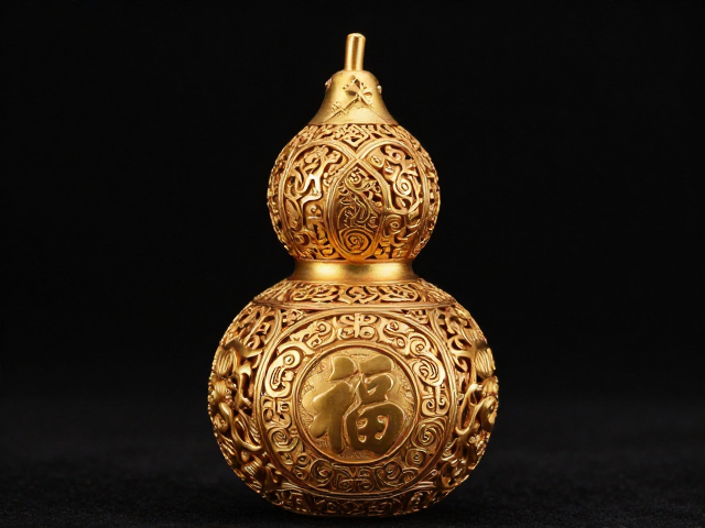 繁复錾刻葫芦寓意,福禄双全,尽显华丽匠心之美