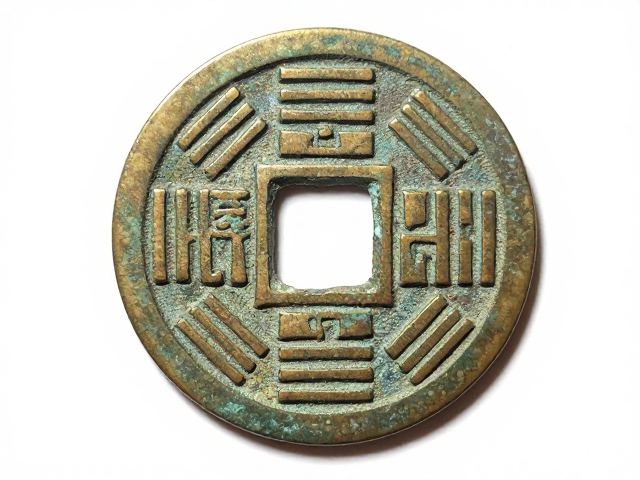 繁复錾刻纹理配八卦纹,品相完美度高,古钱币鉴赏指南
