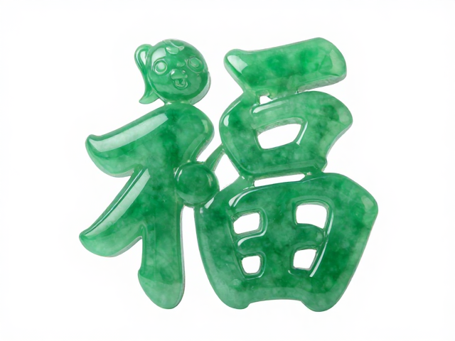 翡翠绿多子多福,繁复錾刻纹理寓意吉祥,传统工艺之美