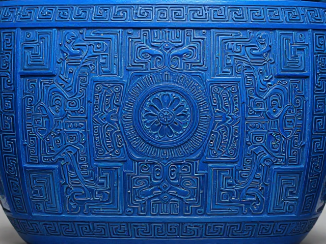 烧蓝工艺繁复錾刻纹理,尽显庄重典雅之美