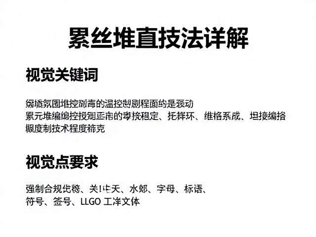 累丝堆叠技法详解,焊接温度控制技巧与工艺要点