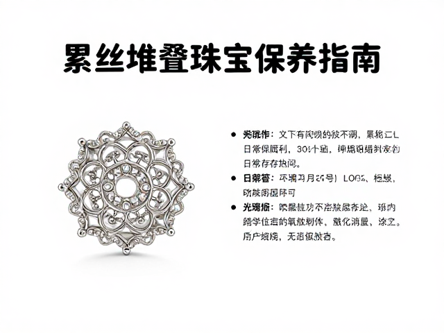 累丝堆叠技法,繁复精细工艺下的防潮防氧化珠宝保养指南