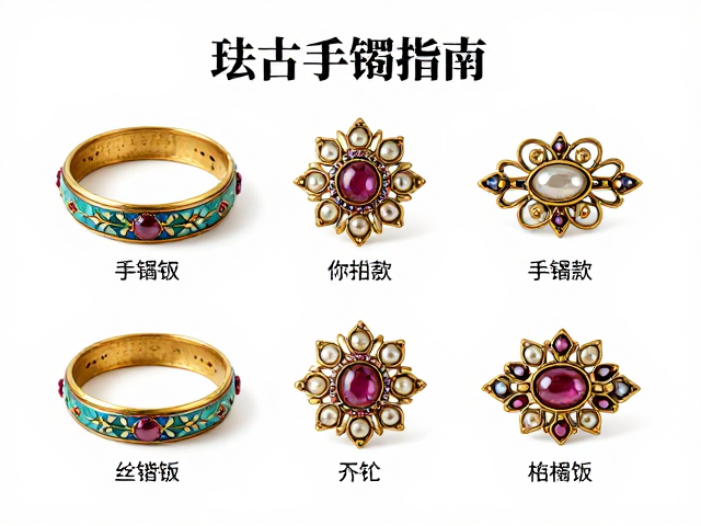 珐琅彩绘手镯与胸针别针，复古珠宝选购指南与搭配灵感