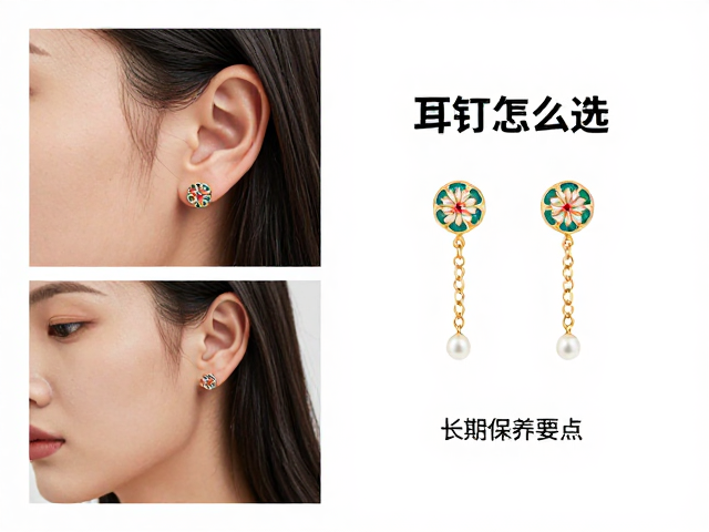 珐琅彩绘耳钉怎么选?揭秘主流切工类型与佩戴效果