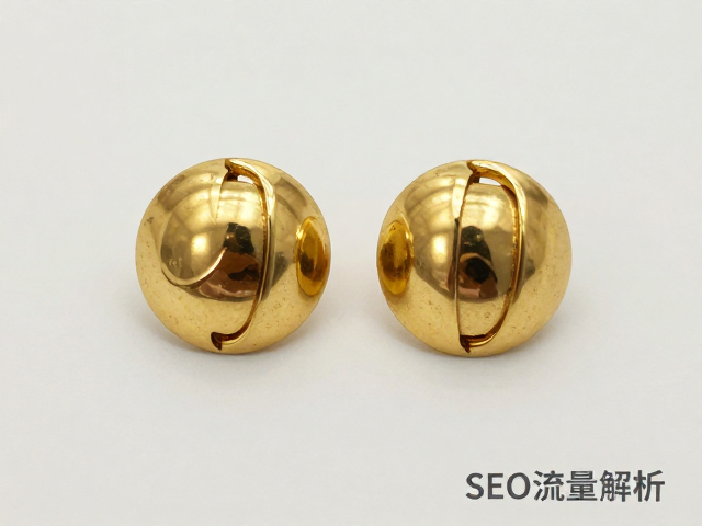 20世纪中期现代主义黄金锻打耳钉,复古美学与SEO流量解析