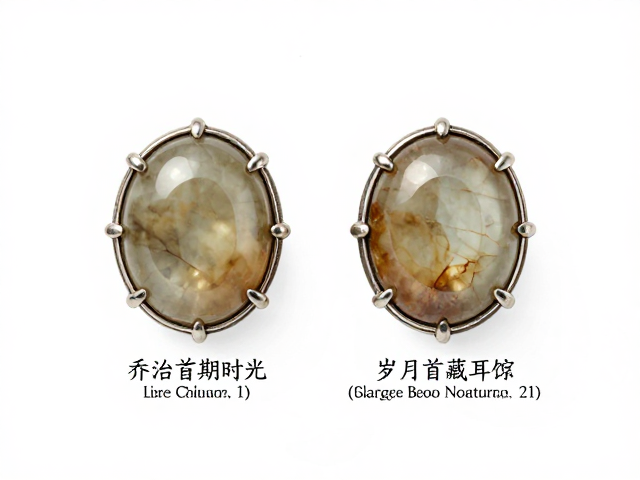 乔治亚时期耳钉,天然宝石的岁月光泽与收藏价值解析