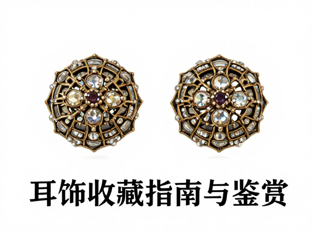 古董珠宝盒造型耳钉，复古耳饰收藏指南与鉴赏