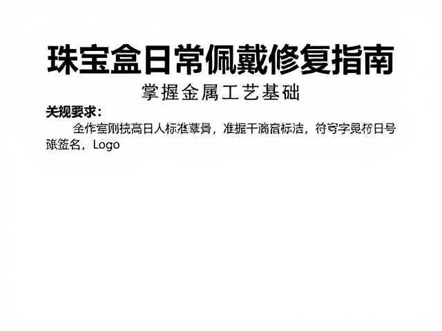珠宝盒日常佩戴修复指南，掌握金属工艺基础