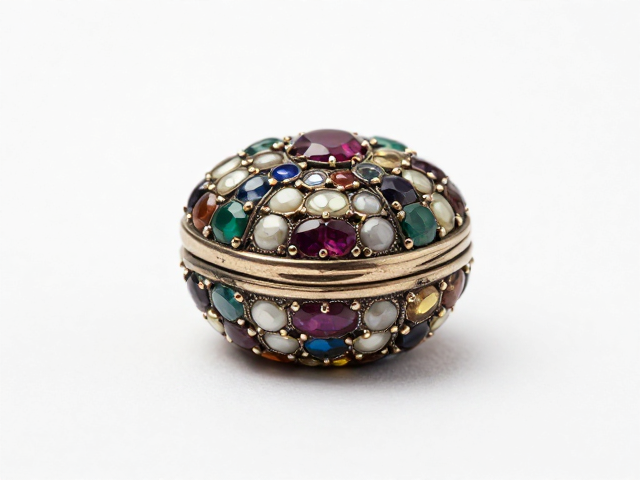古董戒指托宝石拼镶珠宝盒,复古奢华收藏指南