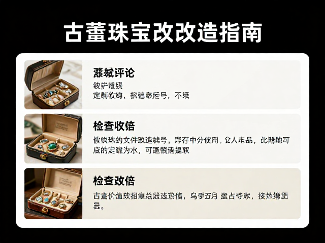 古董珠宝改造指南,珠宝盒收纳与定期维护检查全攻略
