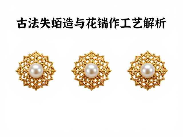 古法失蜡铸造与花丝镶嵌珍珠纹工艺解析,揭秘非遗珠宝制作全流程