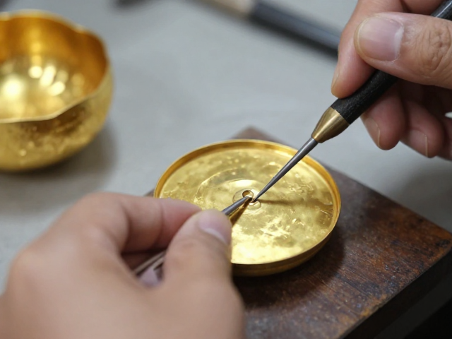 北京苏州金银器古法失蜡铸造,冲针工艺揭秘