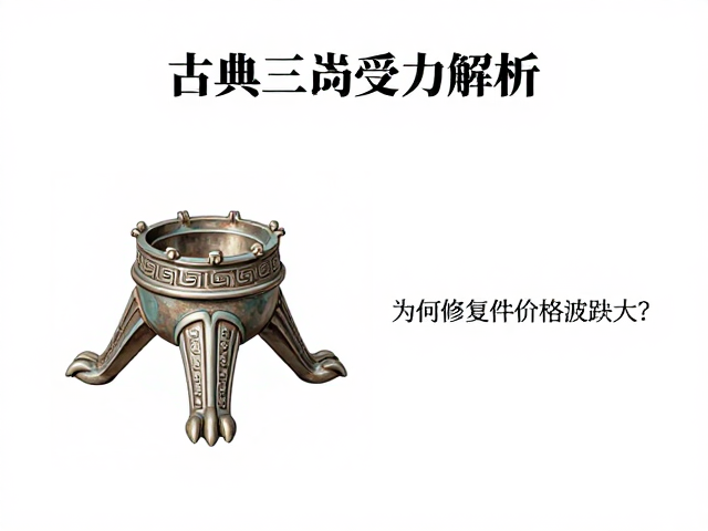 古典三爪镶受力解析,为何修复件价格波动大?
