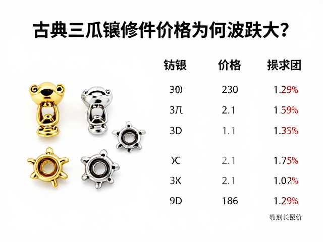 K金/铂金/银古典三爪镶修复件价格为何波动大?