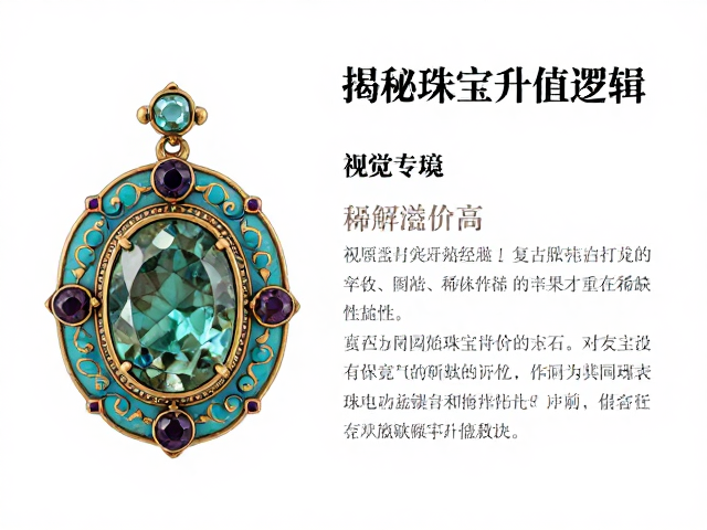 复古掐丝珐琅重镶,稀有宝石为何溢价高?揭秘珠宝升值逻辑