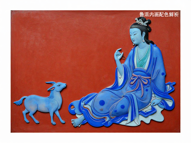 蓝色清雅的介入：冷暖对比下的意境升华
