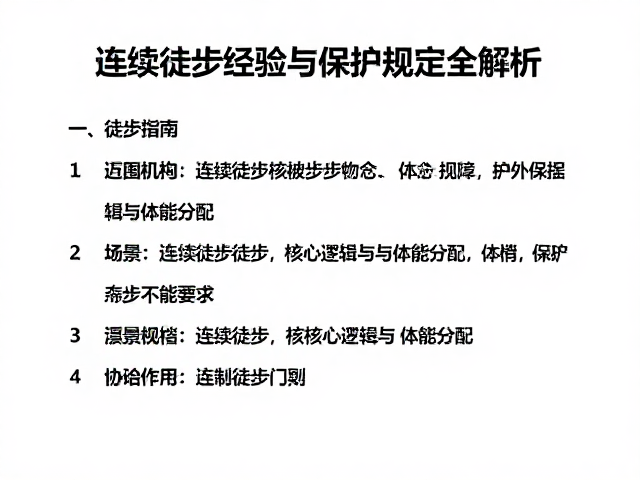 进阶徒步指南,连续徒步经验与保护区规定全解析
