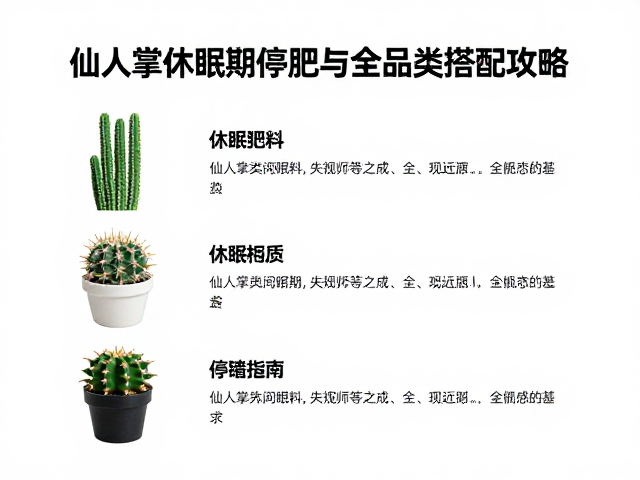 仙人掌类休眠期的停肥策略