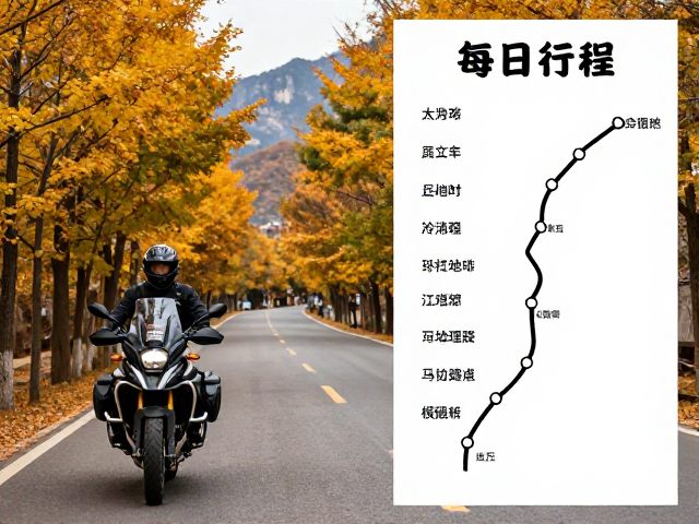 北方秋季街车轻装摩旅，每日行程表与赏景路线推荐