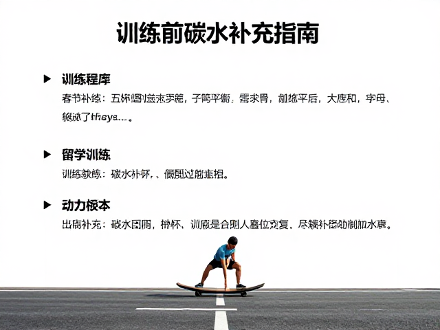 训练前碳水补充的科学逻辑