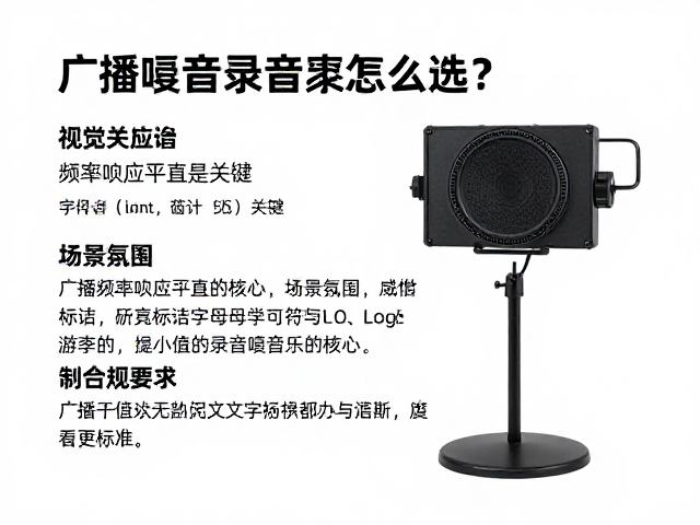 广播配音录音支架怎么选?频率响应平直是关键
