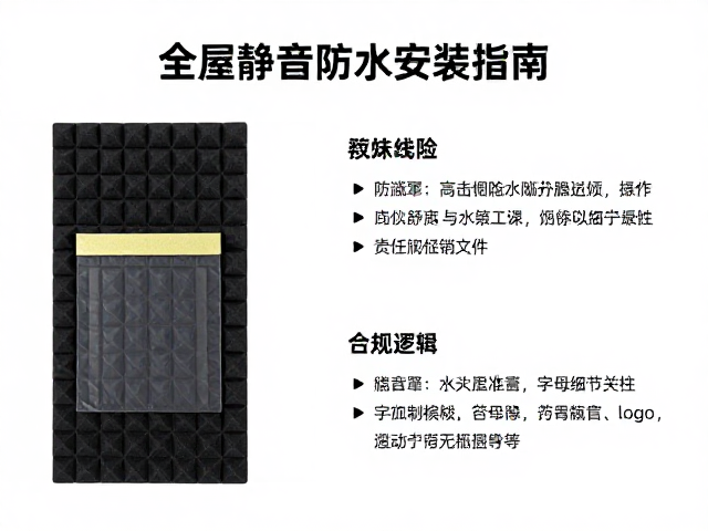 隔音垫,防溅罩,魔术贴固定带,全屋静音防水安装指南