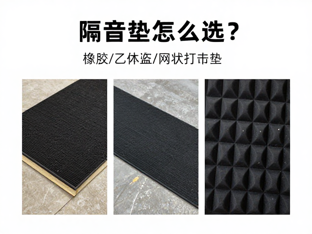 隔音垫怎么选?橡胶/乙烯基/网状打击垫材质与软布隔音效果全解析