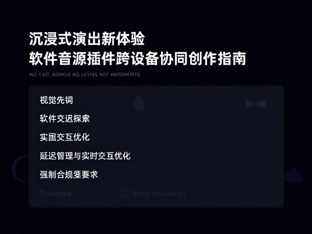 沉浸式演出新体验,软件音源插件跨设备协同创作指南