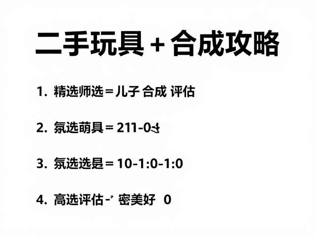 二手市场活跃,儿童玩具加法合成攻略,省钱又环保