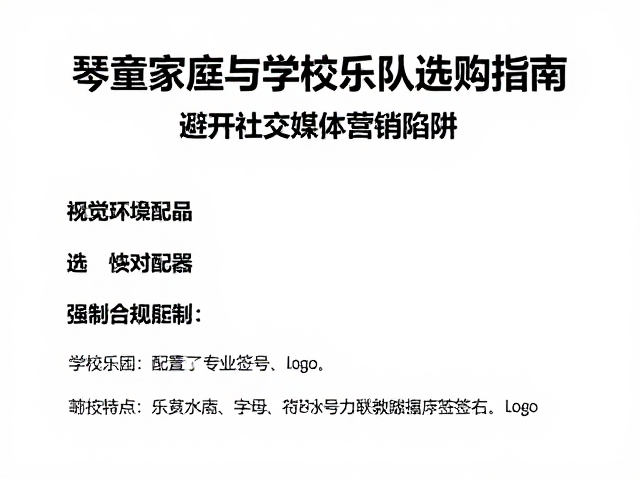 琴童家庭与学校乐队选购指南,避开社交媒体营销陷阱,选对乐器