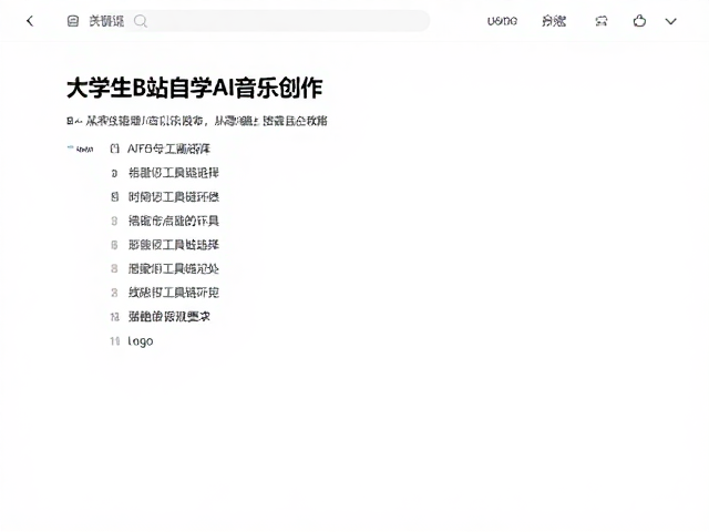 大学生B站自学AI音乐创作,从零基础到独立出品全攻略