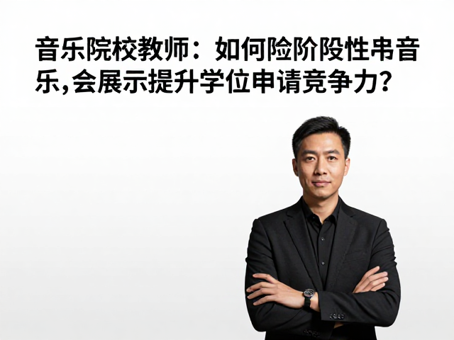 音乐院校教师,如何通过阶段性音乐会展示提升学位申请竞争力?