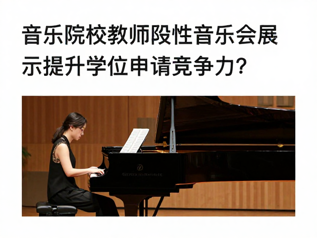 音乐院校教师,如何通过阶段性音乐会展示提升学位申请竞争力?