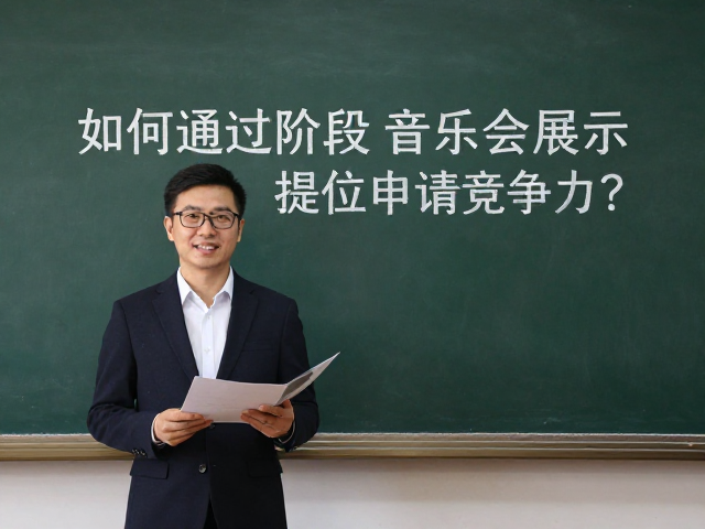 音乐院校教师,如何通过阶段性音乐会展示提升学位申请竞争力?