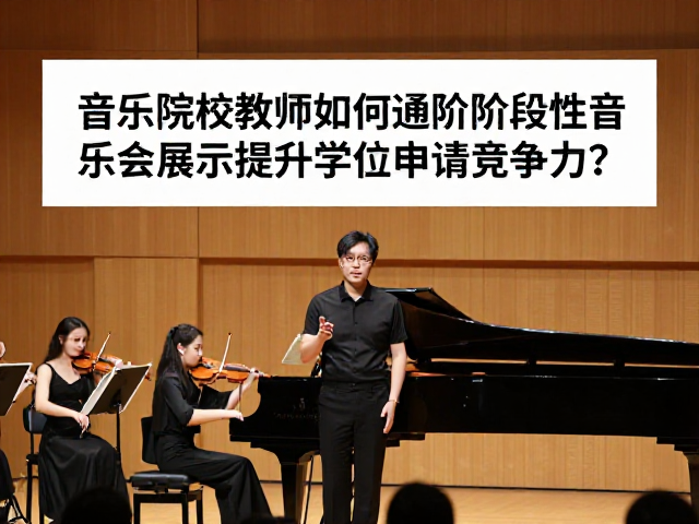 音乐院校教师,如何通过阶段性音乐会展示提升学位申请竞争力?