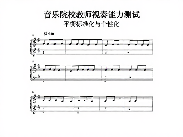 音乐院校教师视奏能力测试,平衡标准化与个性化