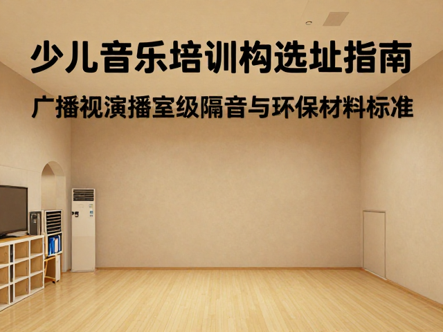 少儿音乐培训机构选址指南,广播电视演播室级隔音与环保材料标准