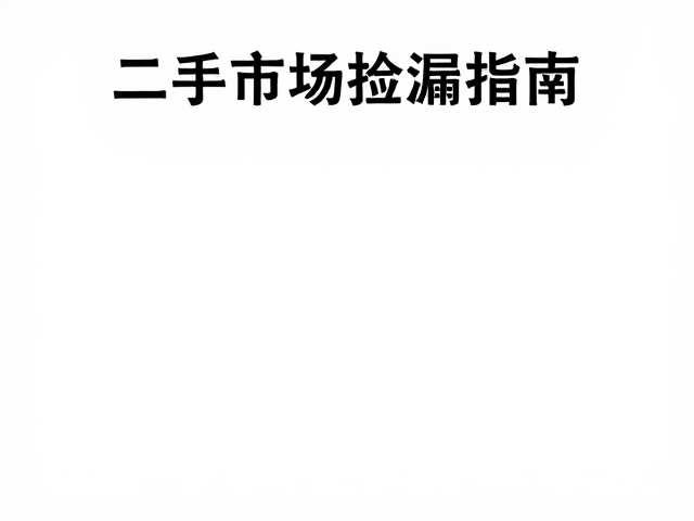 二手市场捡漏指南,入门平价用户如何挑选高端材质工艺好物