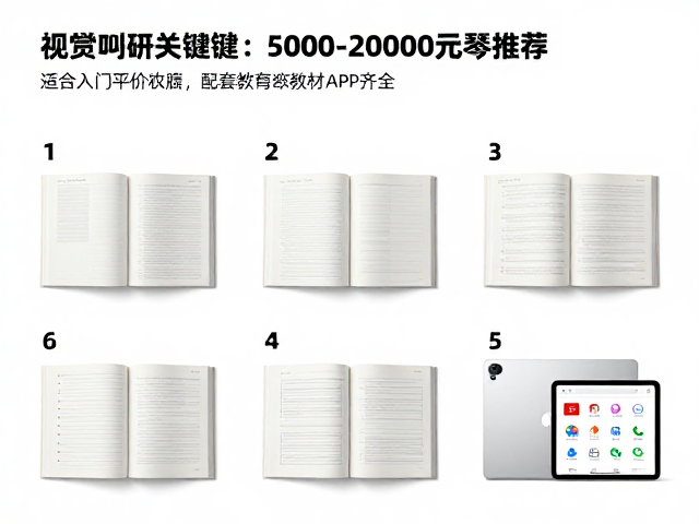 5000-20000元钢琴推荐，适合入门平价用户，配套教材APP齐全